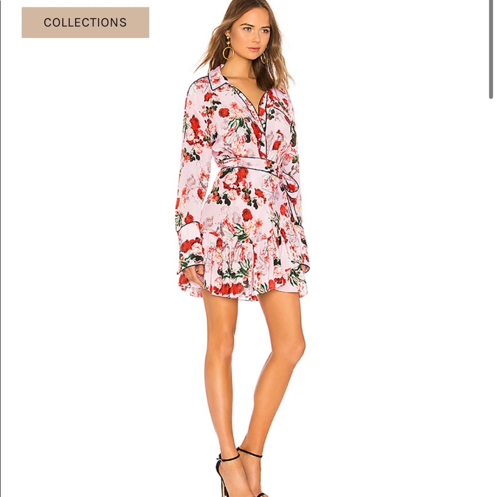 Marissa Webb scarlet silk print dress